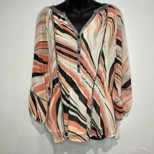 CALVIN KLEIN Pattern Print Blouse Size Medium​​​